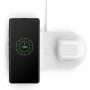 Belkin Boost Charge podwójna ładowarka bezprzewodowa 10W dla iPhone / AirPods - biała