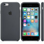 Oryginalne etui silikonowe dla Apple iPhone 6S - węglowo-szare