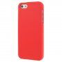 Mercury Goospery etui matowe z miękkiego plastiku iPhone 5 / 5S / SE (2016) - czerwony