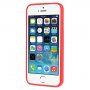 Mercury Goospery etui matowe z miękkiego plastiku iPhone 5 / 5S / SE (2016) - czerwony