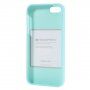Mercury Goospery etui matowe z miękkiego plastiku iPhone 5 / 5S / SE (2016) - błękitny