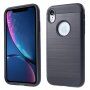 Etui ze szlifowaną teksturą dla iPhone XR - czarny