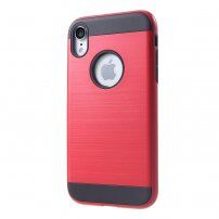 Etui ze szlifowaną teksturą dla iPhone XR - czerwony