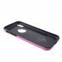 Etui ze szlifowaną teksturą dla iPhone XR - różowy