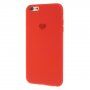 Etui silikonowe z serduszkiem dla iPhone 6 / 6S - czerwony