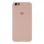 Etui silikonowe z serduszkiem dla iPhone 6 / 6S - różowy