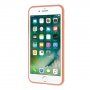Etui silikonowe z serduszkiem dla iPhone 6 / 6S - pomarańczowe
