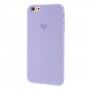 Etui silikonowe z serduszkiem dla iPhone 6 / 6S - liliowy