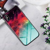 Etui ze szklaną częścią tylną dla iPhone X / XS - kolorowa mgła
