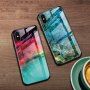 Etui ze szklaną częścią tylną dla iPhone X / XS - kolorowa mgła