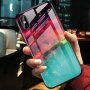 Etui ze szklaną częścią tylną dla iPhone X / XS - kolorowa mgła