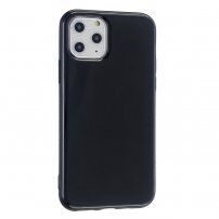 Błyszczące etui z miękkiego plastiku dla iPhone 11 - czarny