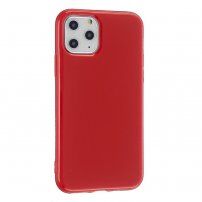 Błyszczące etui z miękkiego plastiku dla iPhone 11 Pro Max - czerwony