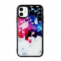 Etui z miękkiego plastiku kolorowa iluzja i marmur dla iPhone 11 Pro - kolorowe