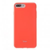 Roar etui matowe z miękkiego plastiku dla iPhone 7 Plus / 8 Plus - pomarańczowe