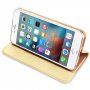DUX DUCIS pokrowiec flip dla iPhone 5 / 5S / SE (2016) - złoty agat