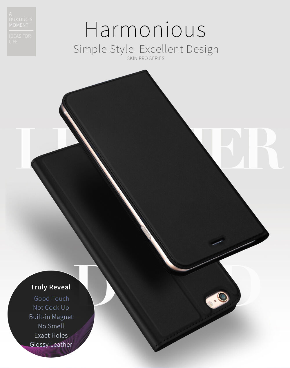 DUX DUCIS pokrowiec flip dla iPhone 6 / 6S - różowo-złoty