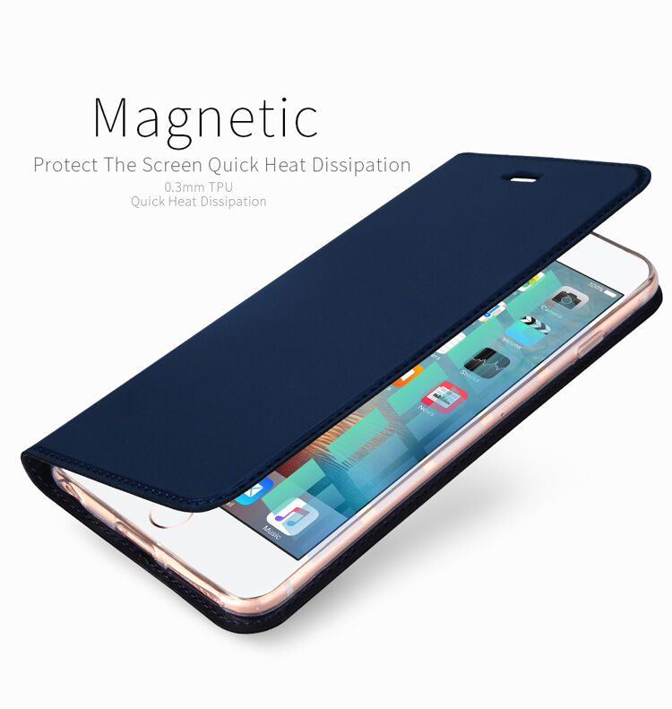 DUX DUCIS pokrowiec flip dla iPhone 5 / 5S / SE (2016) - ciemnoniebieski