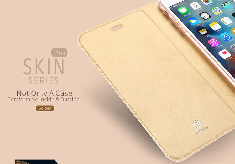DUX DUCIS pokrowiec flip dla iPhone 5 / 5S / SE (2016) - złoty agat