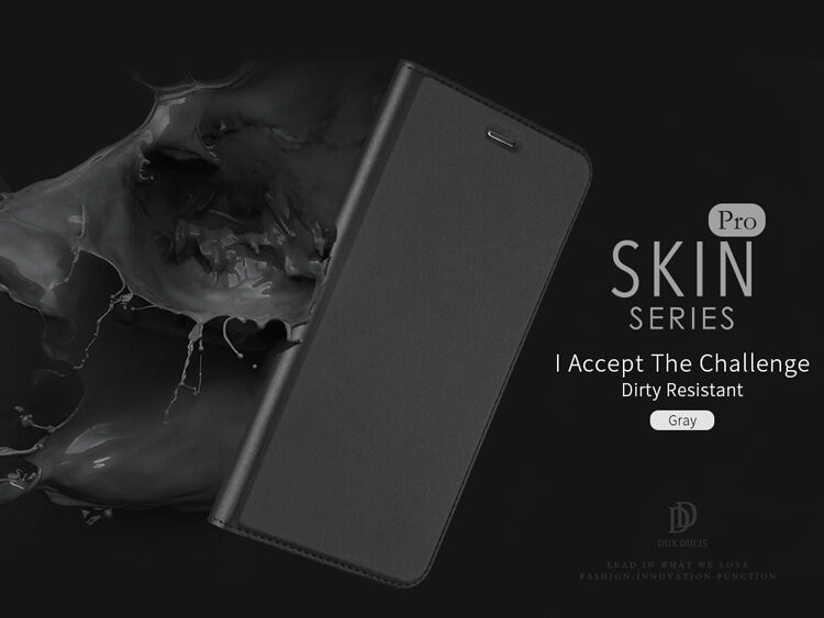 DUX DUCIS pokrowiec flip dla iPhone 5 / 5S / SE (2016) - ciemnoszary DUX DUCIS pokrowiec flip dla iPhone 5 / 5S / SE (2016) - ciemnoszary