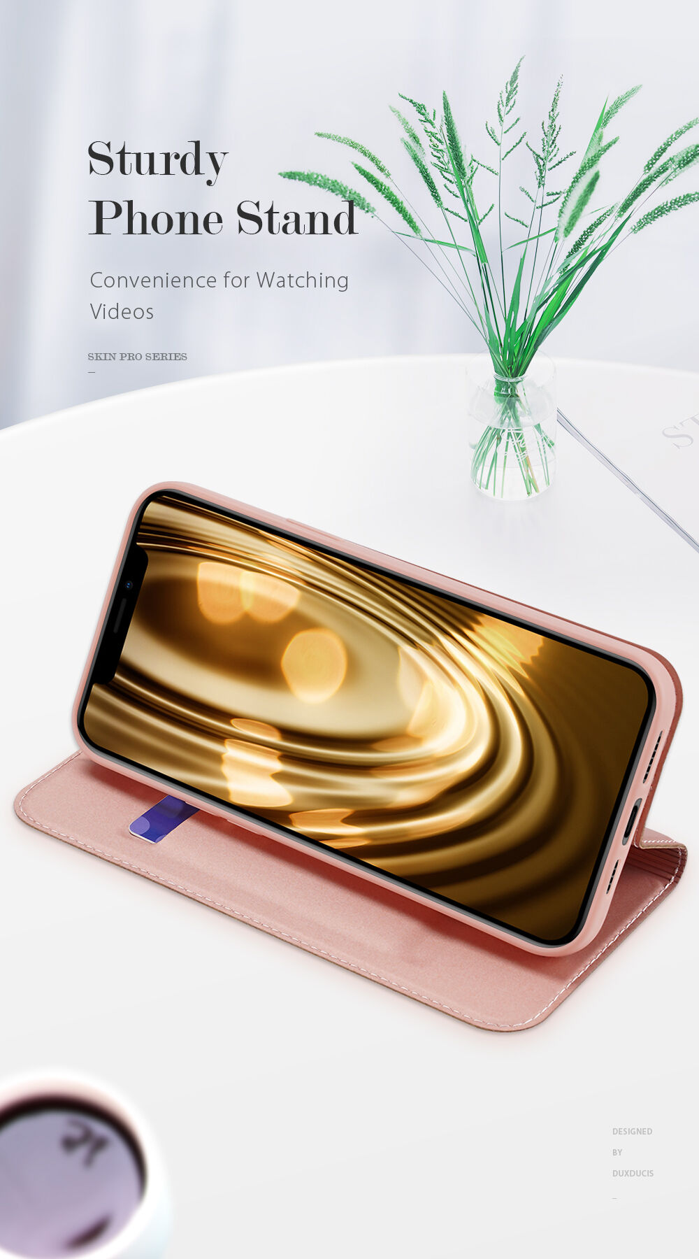 DUX DUCIS pokrowiec flip dla iPhone 12 Pro Max - czarne