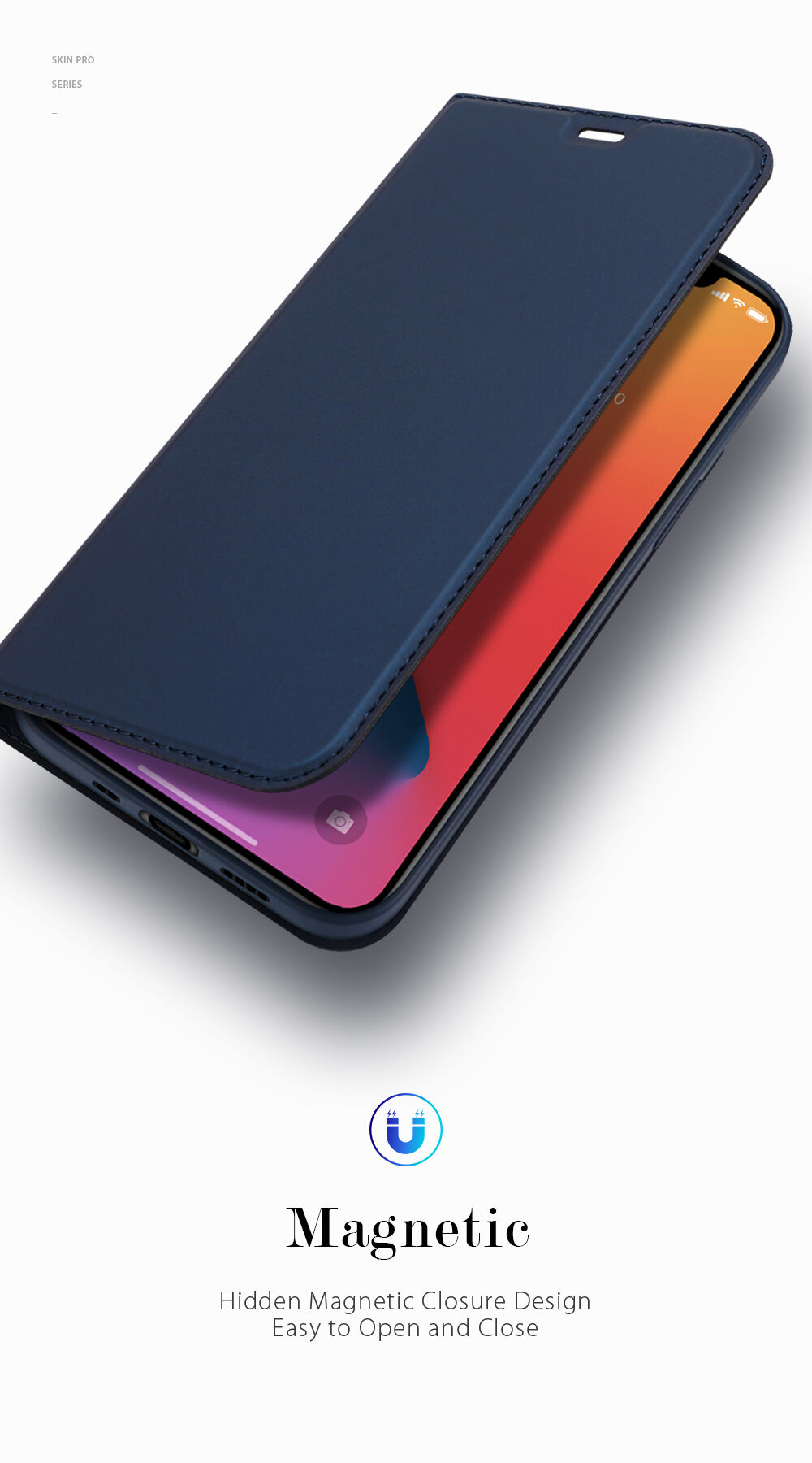 DUX DUCIS pokrowiec flip dla iPhone 12 mini - czarne
