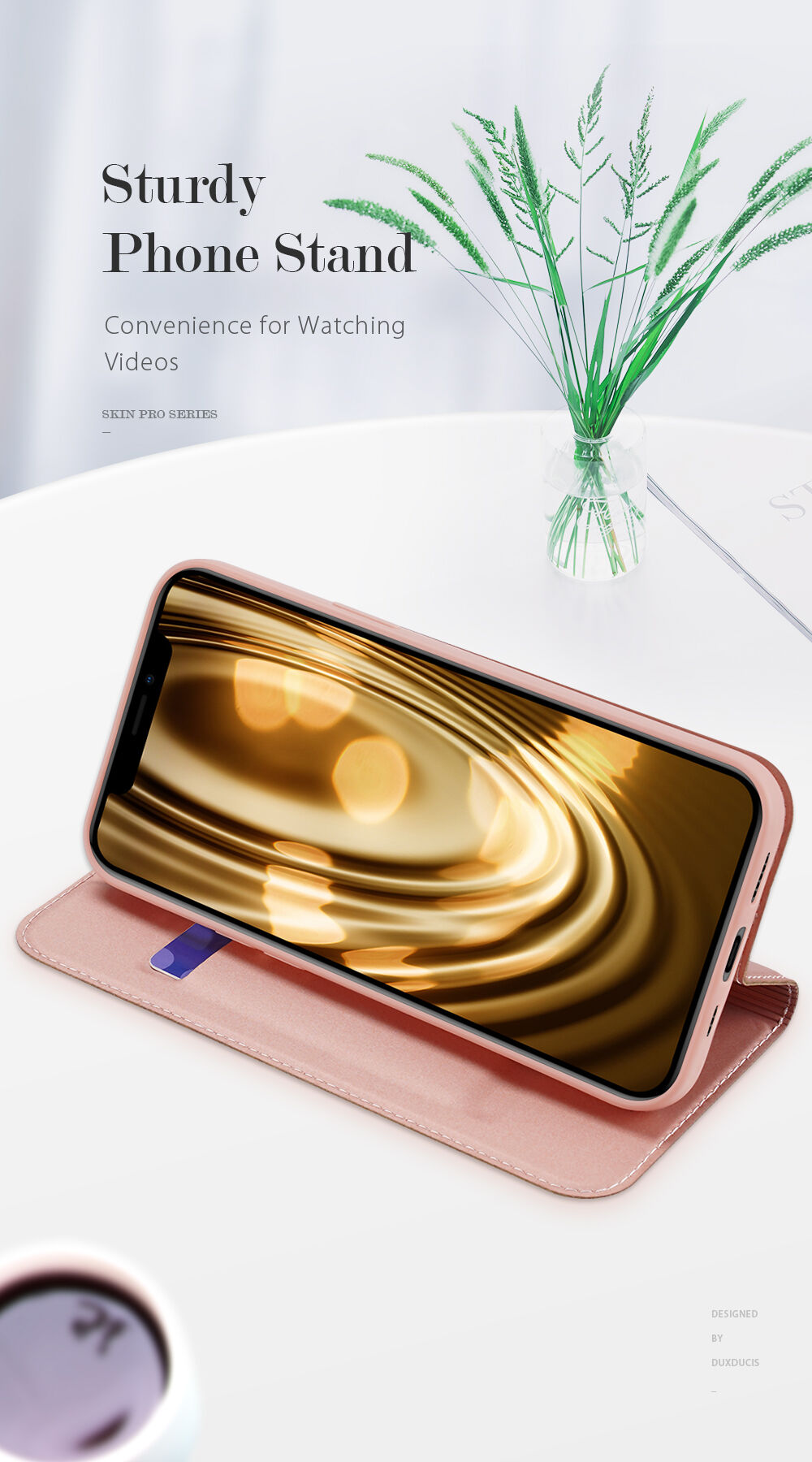 DUX DUCIS pokrowiec flip dla iPhone 12 mini - czarne