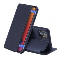 DUX DUCIS pokrowiec flip dla iPhone 12 / 12 Pro - ciemnoniebieski