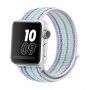 Pasek nylonowy w paski dla Apple Watch Ultra 49mm / 46mm / 45mm / 44mm / 42mm - niebiesko-zielony