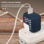 Opakowanie silikonowe perforowane ochronne na adapter 85W / 87W - biały