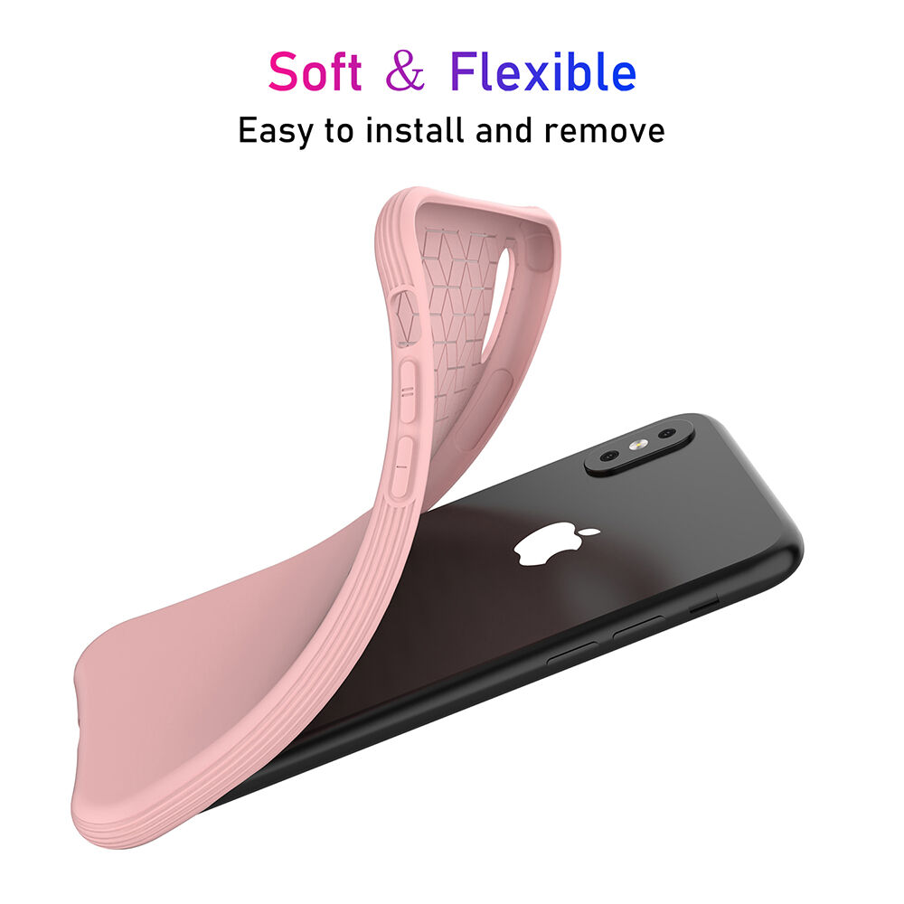 Enkay etui z miękkiego plastiku dla iPhone X / XS - różowy