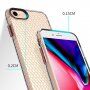 Etui przezroczyste ze strukturą plastra miodu dla iPhone 6 / 6S / 7 / 8 - przezroczyste