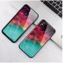 Etui ze szklaną częścią tylną dla iPhone X / XS - kolorowa mgła