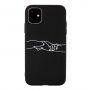 Etui ręce z miękkiego plastiku dla iPhone 11 Pro - czarny