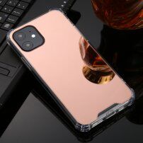 Etui lustrzane dla iPhone 11 Pro - różowo-złoty