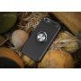 Etui z metalową podstawką pasującą do uchwytów magnetycznych na iPhone 5 / 5S / SE (2016) - czerwony