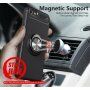 Etui z metalową podstawką pasującą do uchwytów magnetycznych na iPhone 5 / 5S / SE (2016) - czerwony