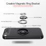 Etui z metalową podstawką pasującą do uchwytów magnetycznych na iPhone 5 / 5S / SE (2016) - czerwony