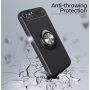 Etui z metalową podstawką pasującą do uchwytów magnetycznych na iPhone 5 / 5S / SE (2016) - czerwony
