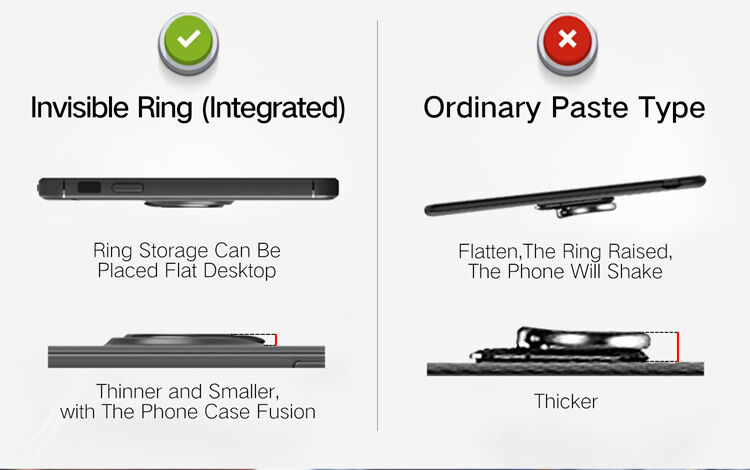 Etui z metalową podstawką pasującą do uchwytów magnetycznych na iPhone 5 / 5S / SE (2016) - czarno-szare