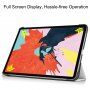 Pokrowiec ze skóry PU z funkcją usypiania dla iPad Air 4 (2020) / Air 5 (2022) / Air 11" (2024) / Pro 11" (2018) - biały