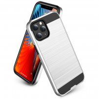 Odporne etui dla iPhone 12 mini - tekstura szlifowana - biały