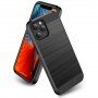 Odporne etui dla iPhone 12 mini - tekstura szlifowana - czarny