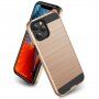 Odporne etui dla iPhone 12 Pro Max - tekstura szlifowana - złote
