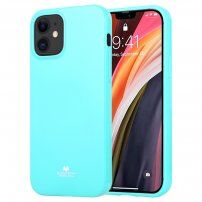 Goospery etui błyszczący z miękkiego plastiku dla iPhone 12 mini - błękitny