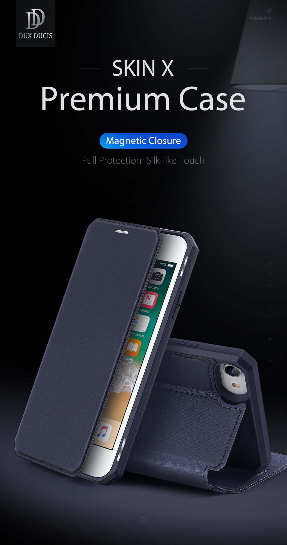 Dux Ducis pokrowiec portfelowy dla iPhone 7 / 8 / SE (2020/2022) - czarne