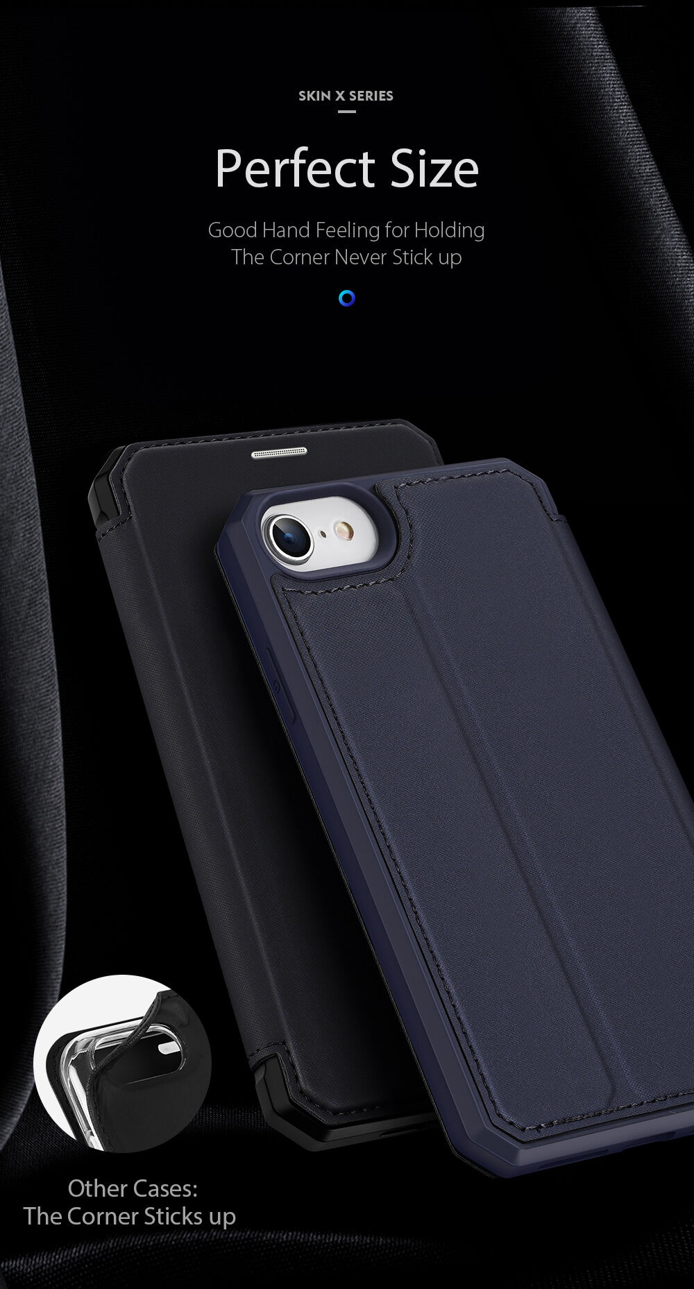 Dux Ducis pokrowiec portfelowy dla iPhone 7 / 8 / SE (2020/2022) - czarne