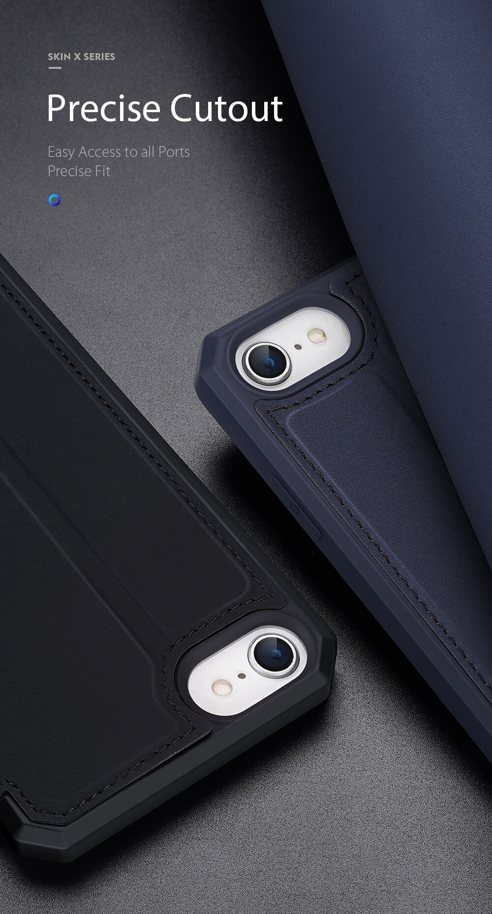 Dux Ducis pokrowiec portfelowy dla iPhone 7 / 8 / SE (2020/2022) - czarne