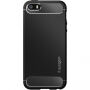 Spigen trwałe etui Armor dla Apple iPhone SE (2016) / 5S / 5 - czarne