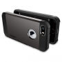 Spigen Armor trwałe cienkie etui dla Apple iPhone SE (2016) / 5S - metalowo-łupkowe